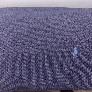 Polo sweater large Navy 100% cotton